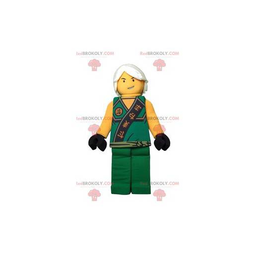 Mascote da Playmobil, guerreiro asiático e sua roupa