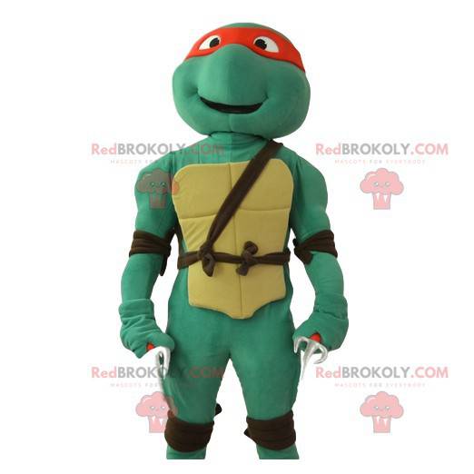 Mascote Rafael, o personagem das Tartarugas Ninja -