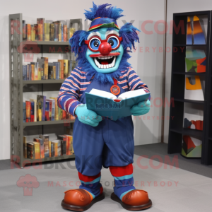 Blue Evil Clown mascotte...