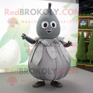 Gray Pear mascotte kostuum...