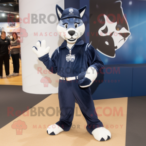 Navy Dingo maskot kostume...