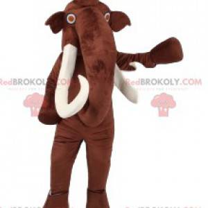 Magnifica mascotte mammut con gli occhi rossi - Redbrokoly.com