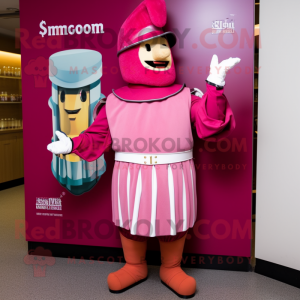 Roze mascotte kostuum van...