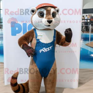 Rust Ferret maskot kostym...