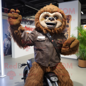 Brown Giant Sloth mascotte...