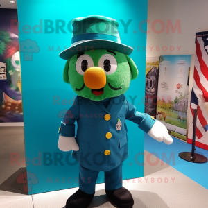 Blaugrüner Maskottchen...