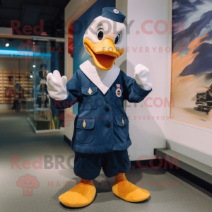 Navy Geese maskot drakt...