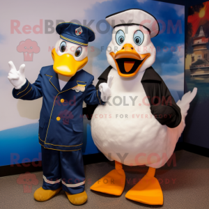 Navy Geese maskot kostume...