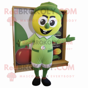 Olive Juggle maskot kostume...