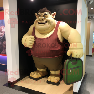  Ogre mascotte kostuum...