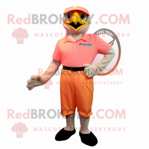 Peach Falcon maskot kostume...