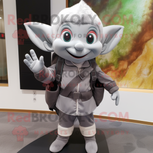 Gray Elf mascotte kostuum...