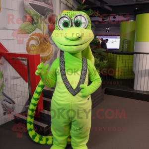 Lime Green Python mascotte...