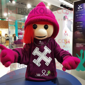 Magenta Celtic Cross maskot...