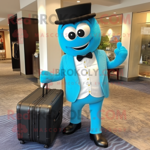 Cyan-Hochzeitstorte...