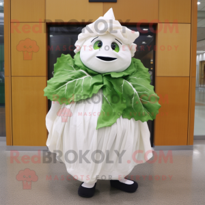 White Cabbage Leaf mascotte...