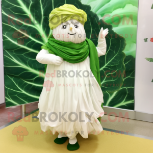White Cabbage Leaf mascotte...