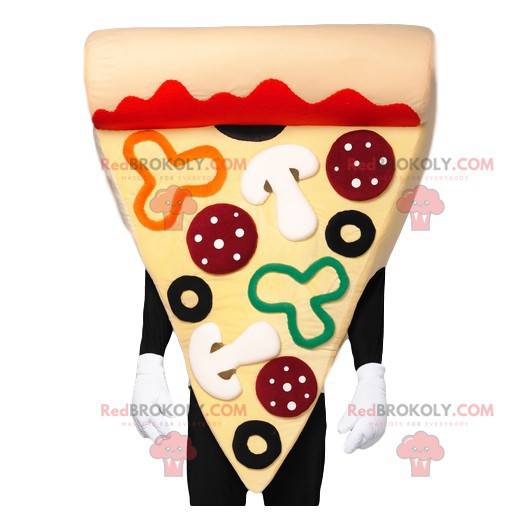 Mascotte de pizza gourmande au chorizo, champignons et crème -