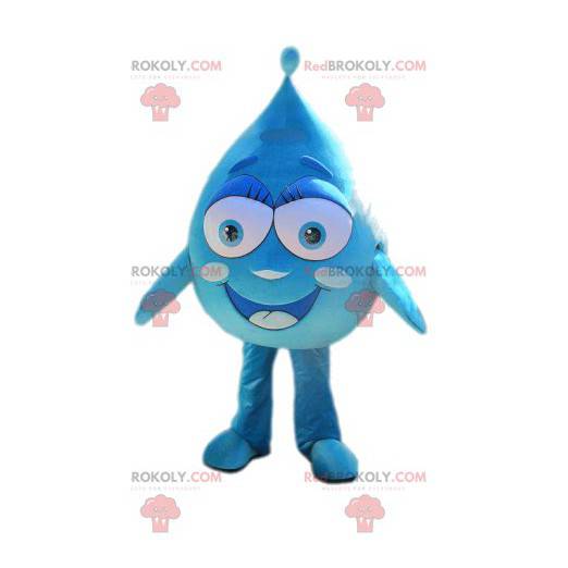 Little cute and smiling water drop mascot - Redbrokoly.com