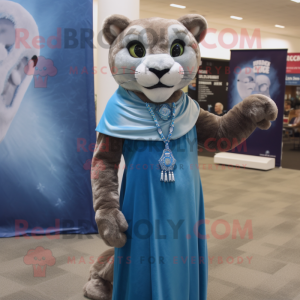 Blue Mountain Lion maskot...