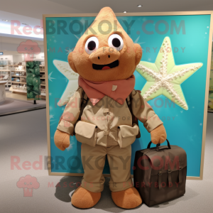 Brown Starfish mascotte...