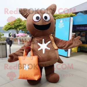 Brown Starfish mascotte...