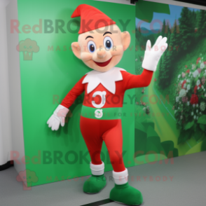 nan Elf mascot costume character dressed with a Rash Guard and Foot pads