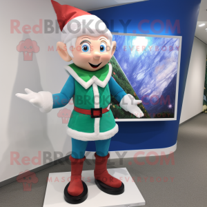 nan Elf mascot costume character dressed with a Rash Guard and Foot pads