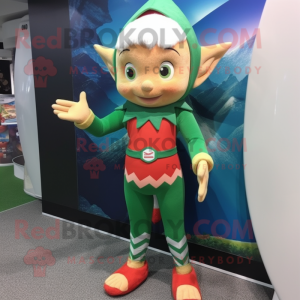 nan Elf mascot costume character dressed with a Rash Guard and Foot pads