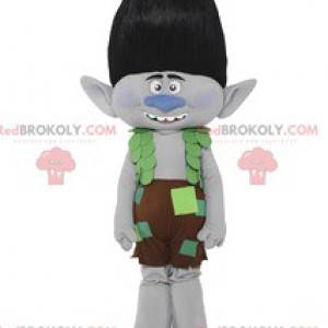 Leprechaun mascote com seu lindo cabelo e seu short "patchwork"