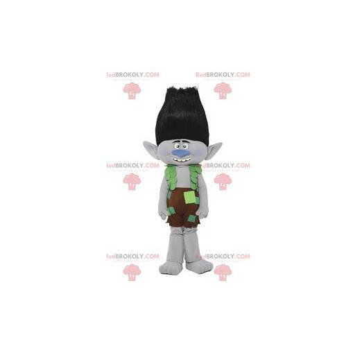 Leprechaun mascote com seu lindo cabelo e seu short "patchwork"