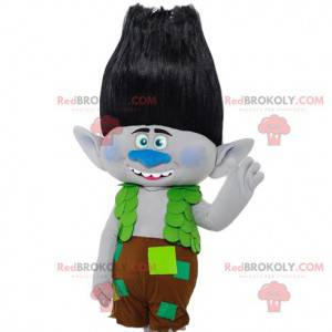 Leprechaun mascote com seu lindo cabelo e seu short "patchwork"