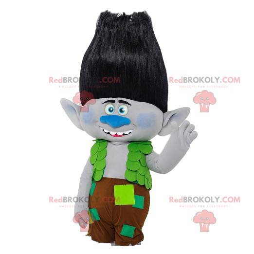 Leprechaun mascote com seu lindo cabelo e seu short "patchwork"