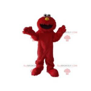 Funny and smiling hairy red monster mascot - Redbrokoly.com