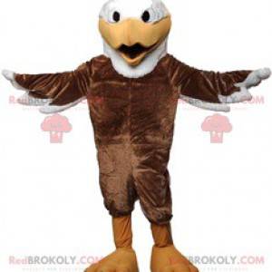 Majestuosa mascota águila con su hermoso plumaje marrón -
