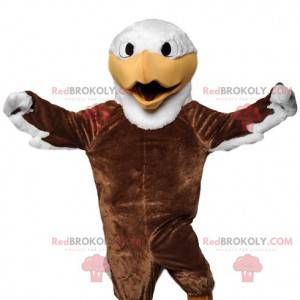 Mascotte d'aigle majestueux avec son beau plumage marron -