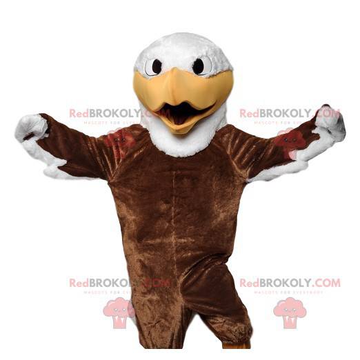 Majestic eagle mascot with its beautiful brown plumage -