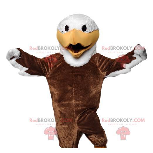 Mascotte d'aigle majestueux avec son beau plumage marron -
