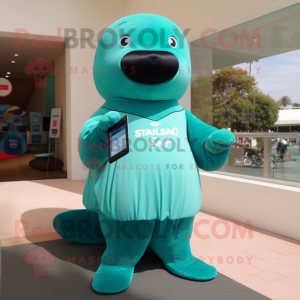 Costume de mascotte Teal...