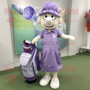 Lavendel golftaske maskot...