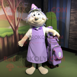 Lavendel golfbag maskot...