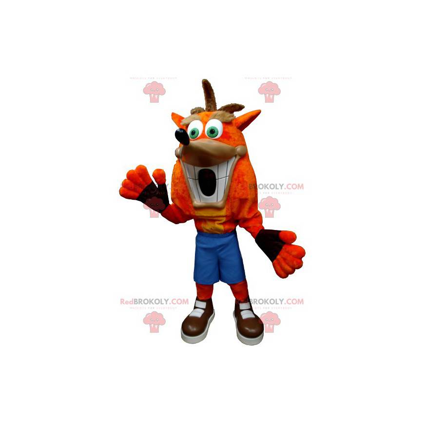 Bandicoot crash mascote famoso personagem de videogame -