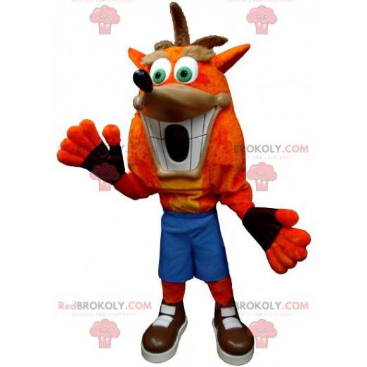 Bandicoot crash mascotte beroemd videogamekarakter -