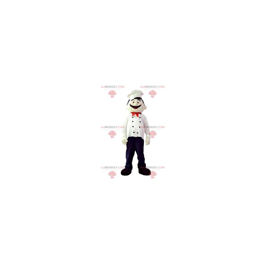 Mascotte dello chef con il suo cappello bianco - Redbrokoly.com