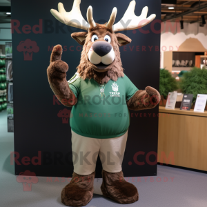 Olive Irish Elk mascotte...