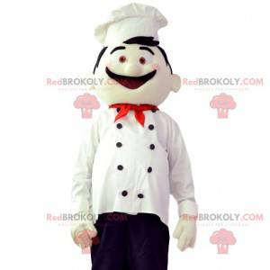 Mascote do chef com chapéu branco - Redbrokoly.com