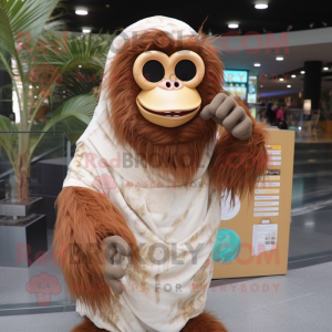 Krämfärgad orangutang...