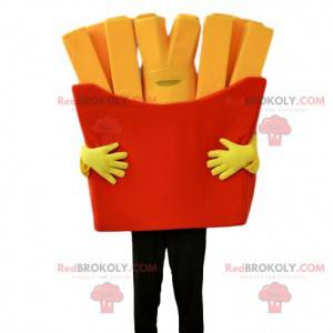 Mascot bandeja grande de papas fritas rojas - Redbrokoly.com