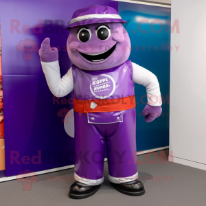 Purple Soda Can maskot...