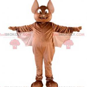 Mascotte de chauve-souris marron mignonne et attachante -